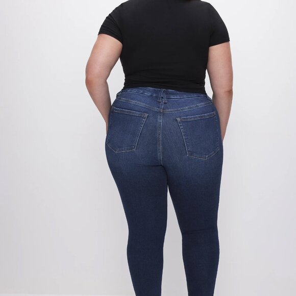 GOOD AMERICAN Good Waist Dark Jeans (new in pkg) - Picture 4 of 5